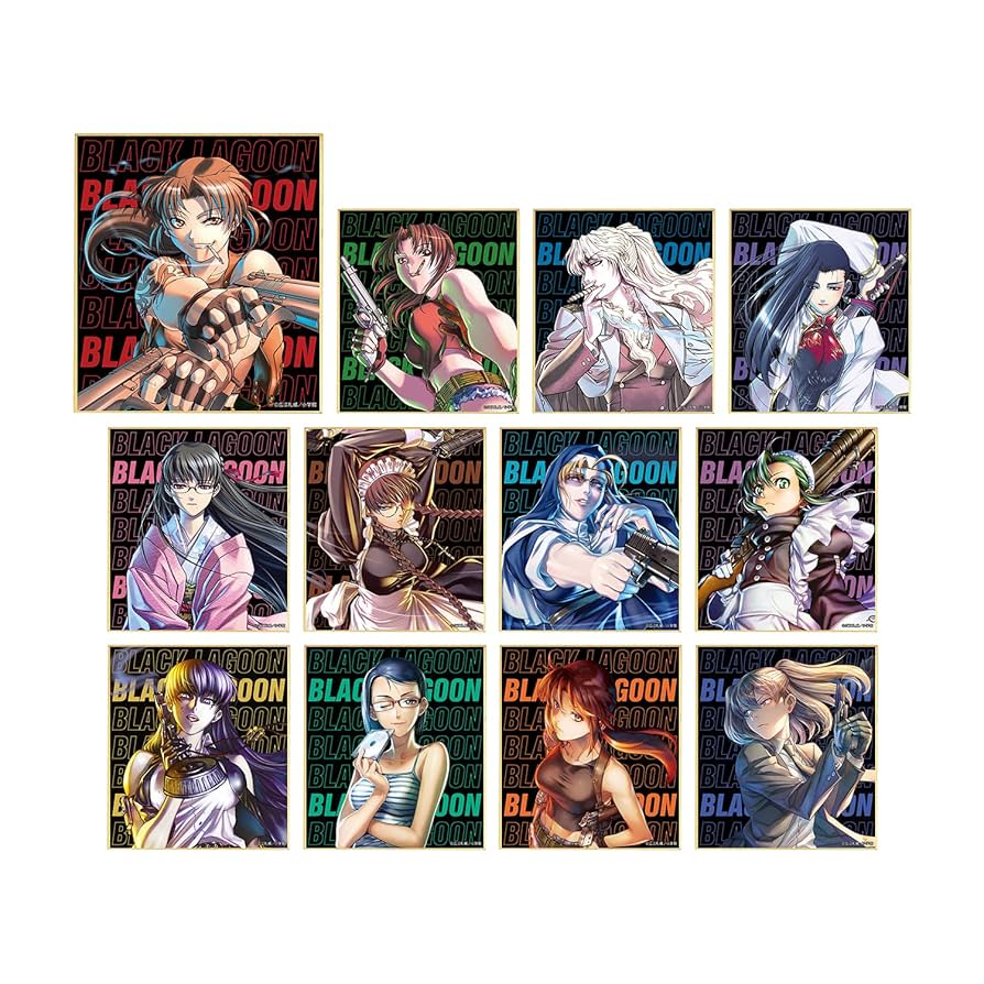 ブラックラグーン色紙 Amazon.co.jp: BLACK LAGOON トレーディング 表紙イラスト ミニ